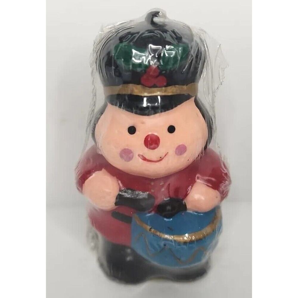 Vintage East West Dist. Co. Drummer Boy Candle New in Packaging 3" SKU H118